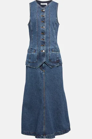 Chloé Chloé Robe midi en jean