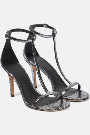Isabel Marant Sandales Einari en cuir métallisé