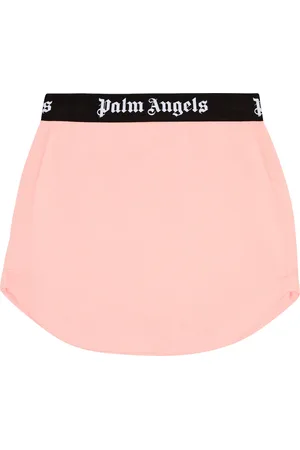 Palm Angels Jupe en coton à logo