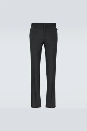 UNDERCOVER Pantalon slim à taille basse en laine