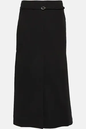 Ganni Jupe midi en coton