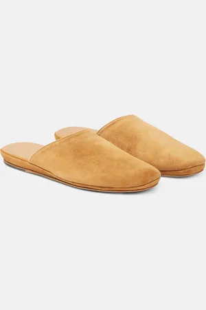 The Row Slippers Franco en daim