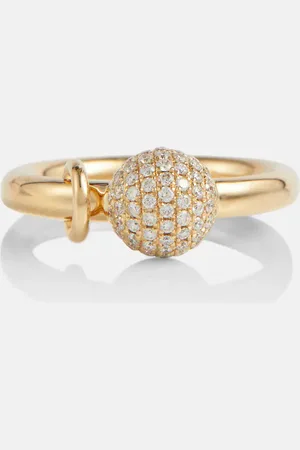 Rainbow K Bague Piercing en or 14 ct et diamants