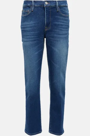 Frame Jean droit Le Nouveau à taille mi-haute