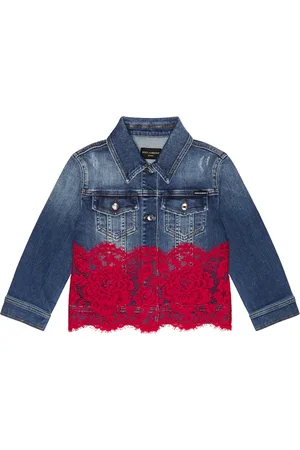 Dolce & Gabbana Veste en jean et dentelle