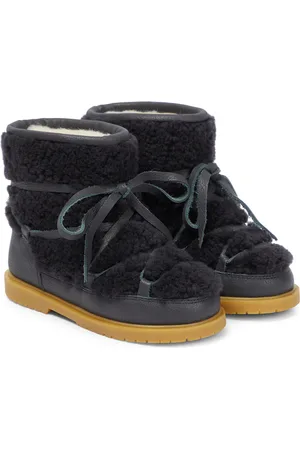 Donsje Bébé – Bottines en cuir et shearling synthétique