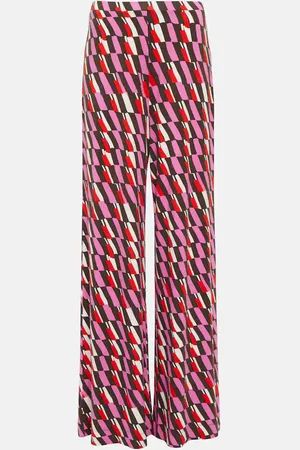 Diane von Furstenberg Pantalon ample Holly imprimé