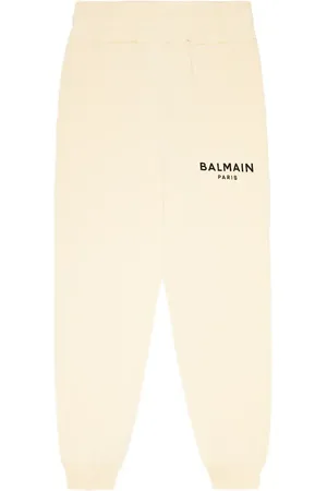 Balmain Pantalon de survêtement à logo en coton