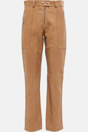 Isabel Marant Pantalon droit Anazia en cuir
