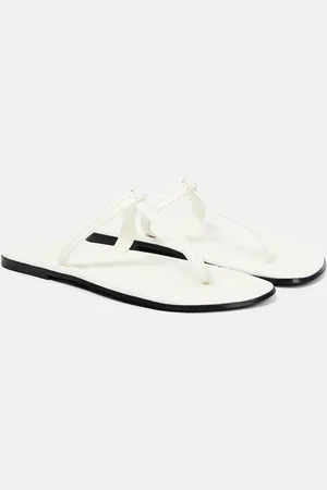 Totême Tongs en cuir