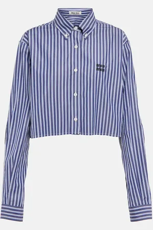 Miu Miu Chemise raccourcie en coton