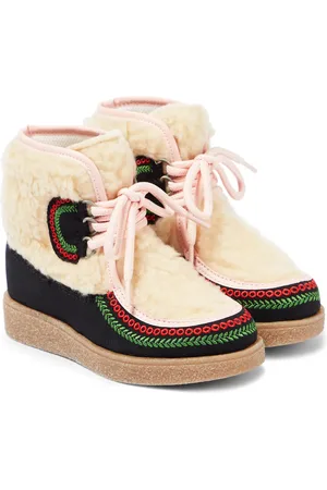 Stella McCartney Bottines à fourrure synthétique