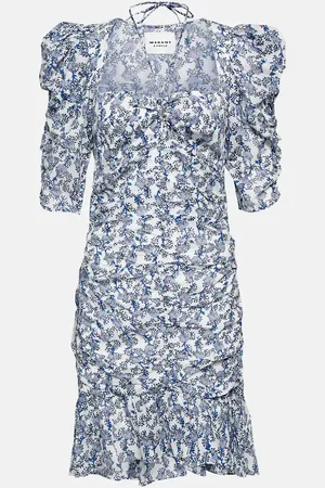 Marant Etoile Robe Galdino en coton à fleurs