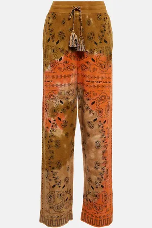 Alanui Pantalon Bandana en coton