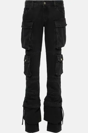 The Attico Jean cargo droit à taille basse
