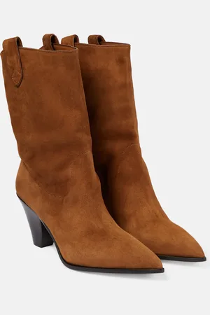 Aquazzura Bottines santiags Boogie en daim