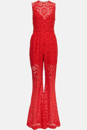 Elie saab Combi-pantalon ample en guipure