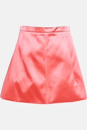 Patou Mini-jupe en satin de coton mélangé