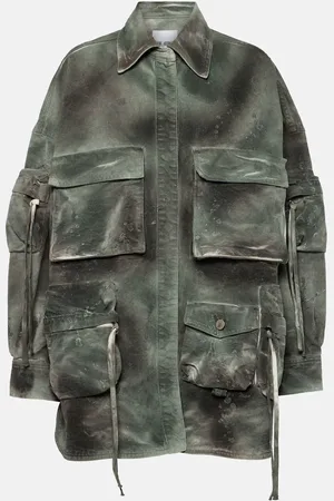 The Attico Veste cargo à motif camouflage
