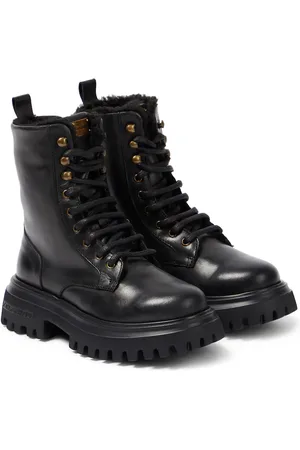 Dolce & Gabbana Bottines rangers en cuir