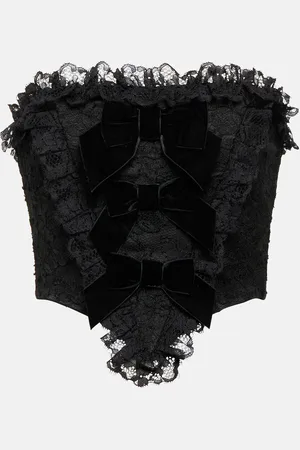 Alessandra Rich Top bustier en dentelle