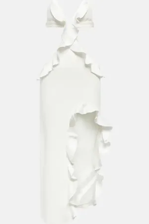 DAVID KOMA Robe midi asymétrique