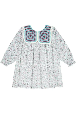 Louise Misha Robe florale Warise en crochet de coton