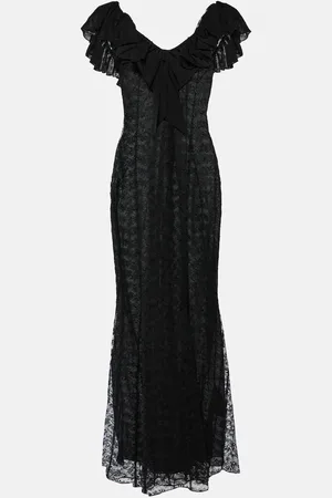 Alessandra Rich Robe longue en dentelle