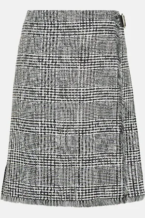Burberry Jupe portefeuille à taille haute