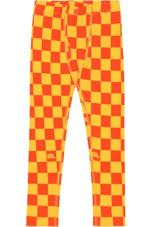 ERL Legging en coton à carreaux