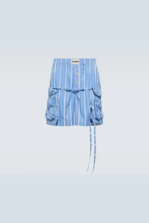 Jacquemus Le short Trivela en coton rayé