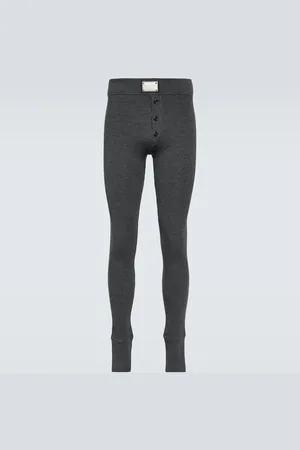 Dolce & Gabbana Legging en laine mélangée à logo