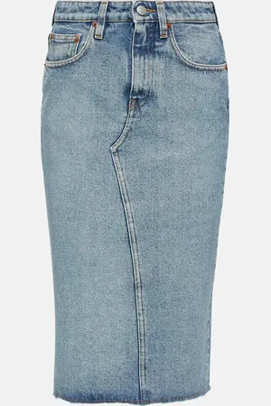 Maison Margiela Jupe midi en jean