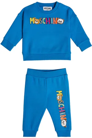 Moschino Bébé – Ensemble de survêtement en coton à logo