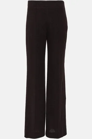 Chloé Chloé Pantalon droit en laine et en cachemire