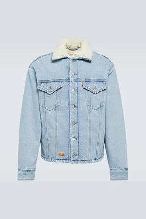 ERL Veste en jean et fourrure synthétique
