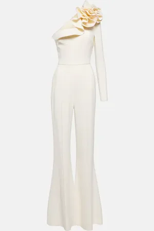 Elie saab Combi-pantalon asymétrique à fleurs