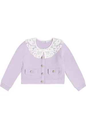 Self-Portrait Cardigan à ornements et dentelle