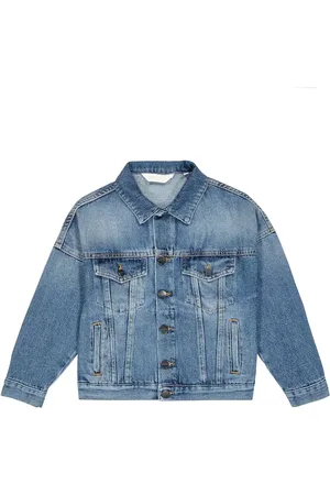 Palm Angels Veste en jean à logo