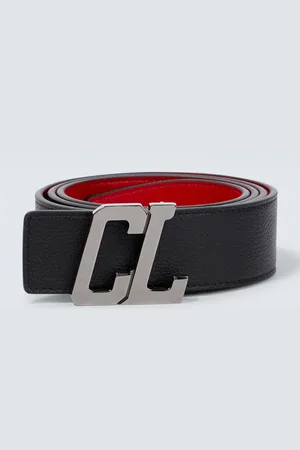Christian Louboutin Ceinture CL réversible en cuir à logo