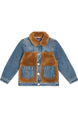 Scotch&Soda Veste en jean et shearling synthétique