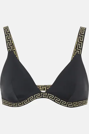 VERSACE Haut de bikini Greek Key imprimé