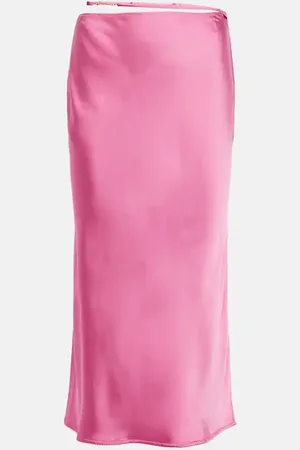 Jacquemus Jupe midi Notte en satin