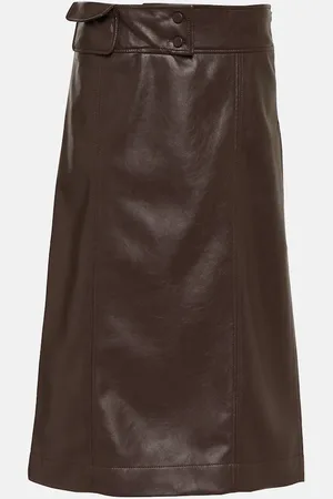 AYA MUSE Jupe midi Eyeria en cuir synthétique