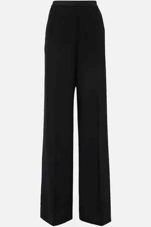 Balenciaga Pantalon ample à taille mi-haute en laine