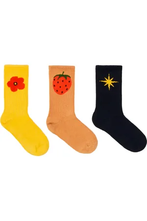 Mini Rodini Set de 3 paires de chaussettes en coton mélangé