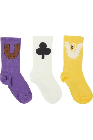 Mini Rodini Set de 3 paires de chaussettes en coton mélangé