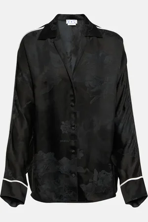OFF-WHITE Haut de pyjama en jacquard à fleurs