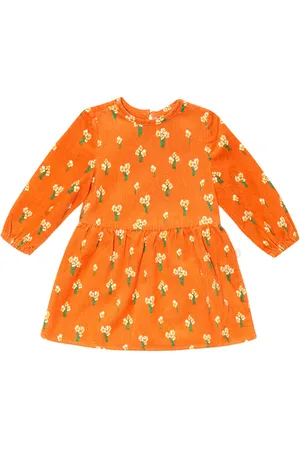 Stella McCartney Bébé – Robe en velours côtelé de coton à fleurs
