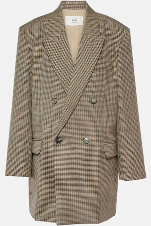 Ami Blazer en laine à carreaux